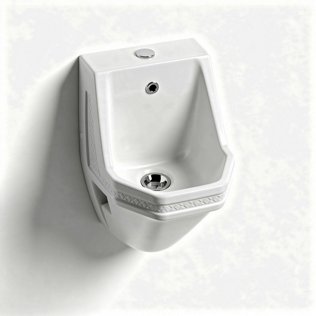 Bidet ceramiczny ścienny biały z odpływem 30 x 40 x 20cm